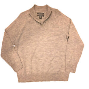 NWOT Grayson & Dunn Merino Wool Quarter Zip Pullover Sweater Super Soft Sz Large